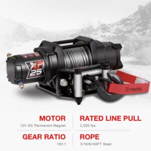 MALACATE 2.500 libras X-POWER c/acero